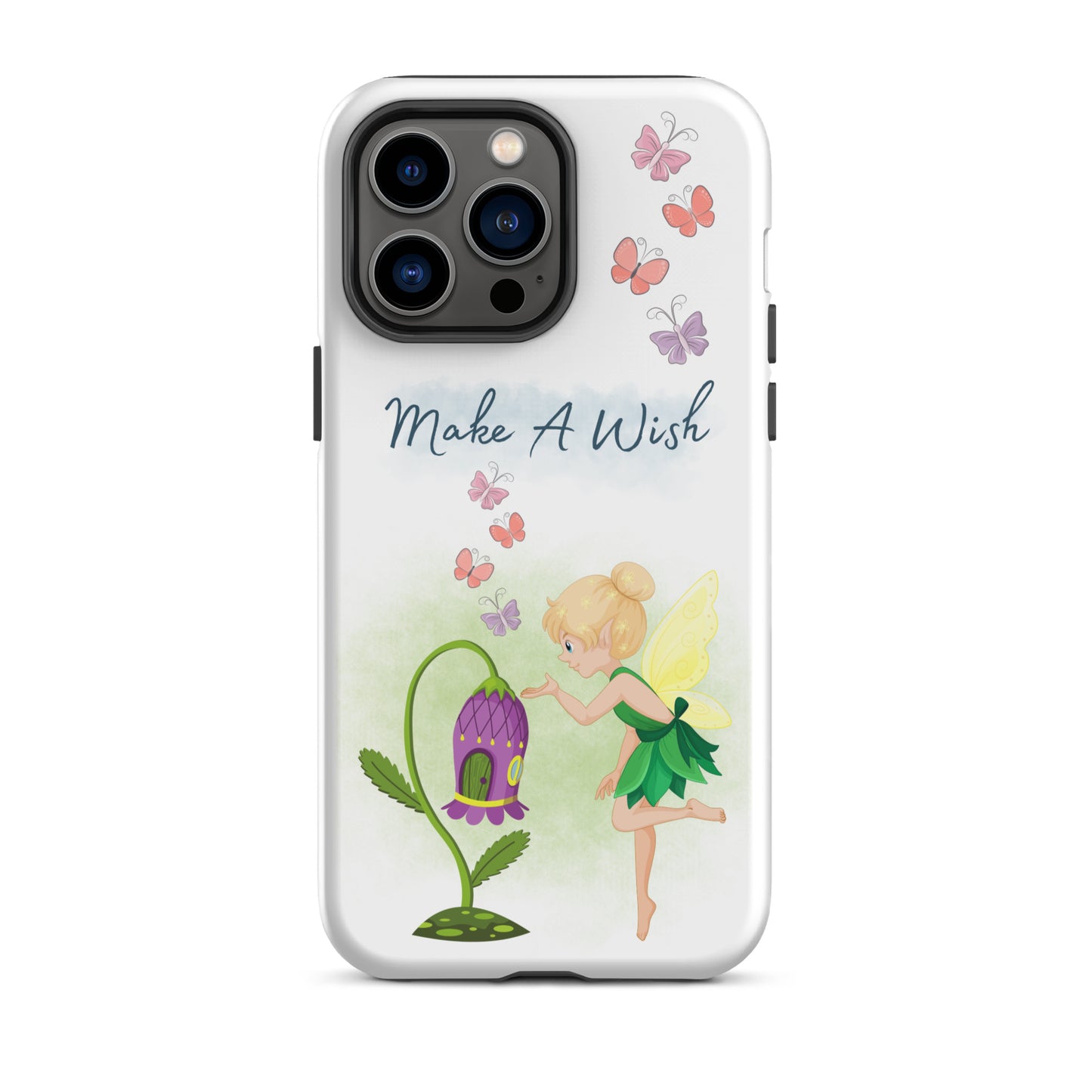 Tough case for iPhone 11, 12, 13, 14, 15, 16 Variations | Make A Wish Green Fairy
