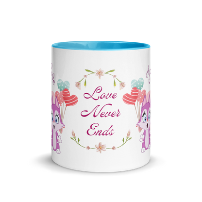 Accent Coffee Mug 11oz | Love Never Ends | Cute Cat Couple Love Themed