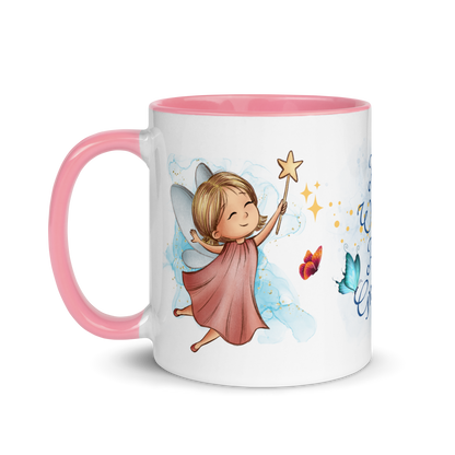 Accent Coffee Mug 11oz | All Wishes Are Granted | Pink Fairy